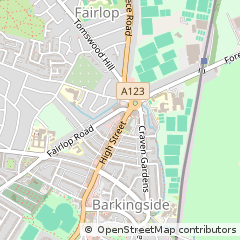 Map of Ilford, Essex