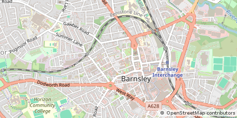 Map of Barnsley