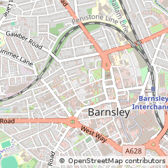 Map of Barnsley