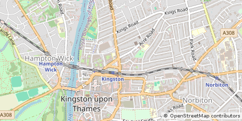 Map of Kingston Upon Thames