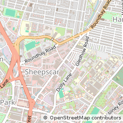 Map of Leeds, West Yorkshire