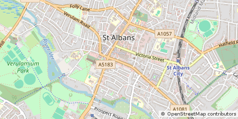 Map of ST Albans, Hertfordshire