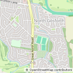 Map of Gosforth, Newcastle-Upon-Tyne
