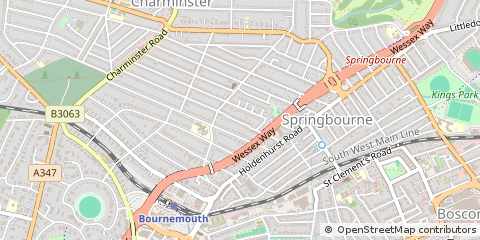 Map of Bournemouth