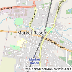 Map of Market Rasen, Lincolnshire