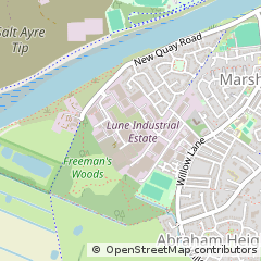 Map of Lancaster, Lancashire