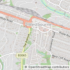 Map of Bournemouth, Dorset