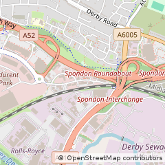 Map of Derby, Derbyshire