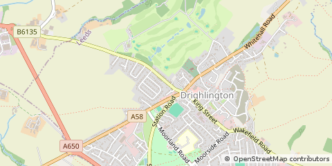 Map of Bradford, West Yorkshire