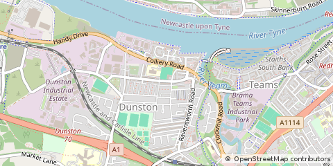 Map of Tyne & Wear