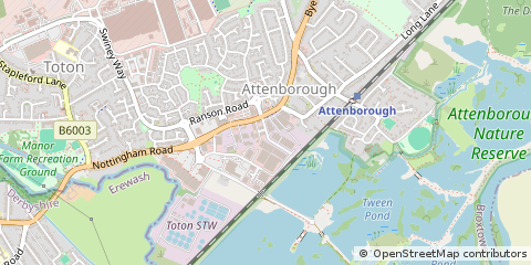 Map of Nottingham