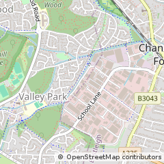Map of Eastleigh, Hampshire