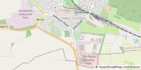 Map of Shildon, County Durham