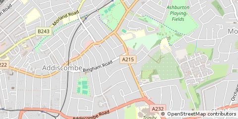 Map of Croydon