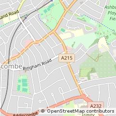 Map of Croydon
