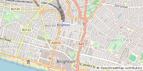 Map of Brighton, East Sussex