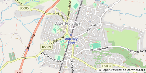 Map of Alderley Edge