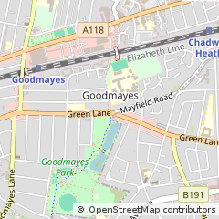 Map of Ilford, Essex