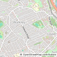 Map of Sheffield