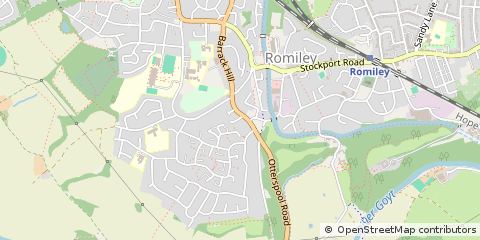 Map of Stockport, Cheshire