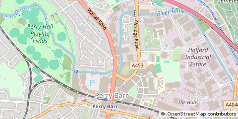 Map of Birmingham, West Midlands