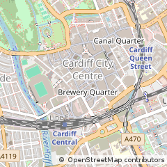 Map of Cardiff