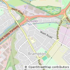 Map of Barnsley, South Yorkshire