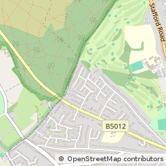 Map of Cannock, Staffordshire