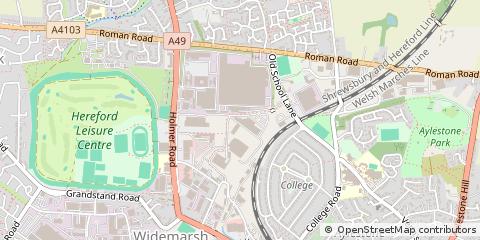 Map of Hereford