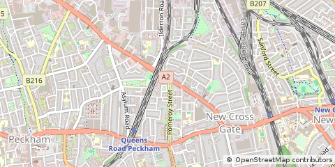 Map of NEW Cross, London