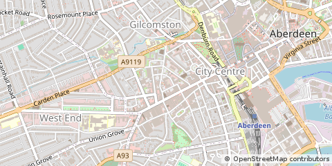 Map of Aberdeen