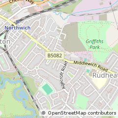 Map of Northwich, Cheshire