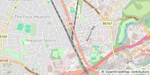 Map of Stockport, Cheshire