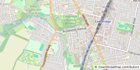 Map of Cambridge, Cambs