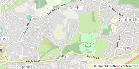 Map of Wimborne