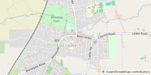 Map of Loughborough, Leicestershire