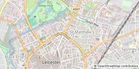 Map of Leicester