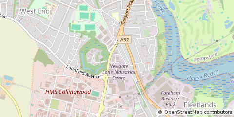 Map of Fareham, Hampshire