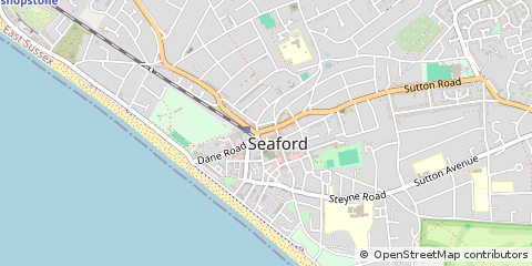 Map of Seaford, East Sussex