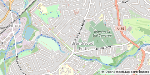 Map of Birmingham, West Midlands