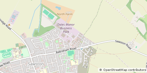 Map of Sawston, Cambridge