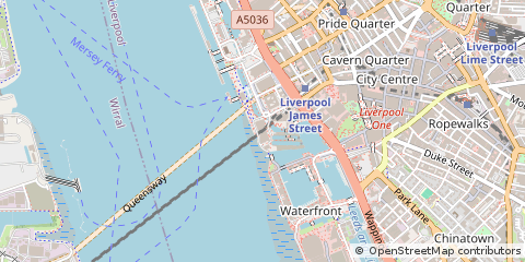 Map of Liverpool, Merseyside