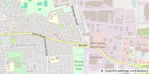 Map of Darlington