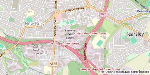 Map of Bolton, Lancashire