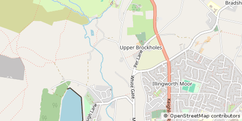 Map of Halifax, West Yorkshire