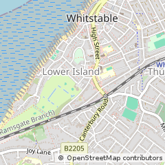 Map of Whitstable, Kent