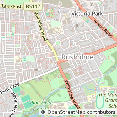 Map of Manchester