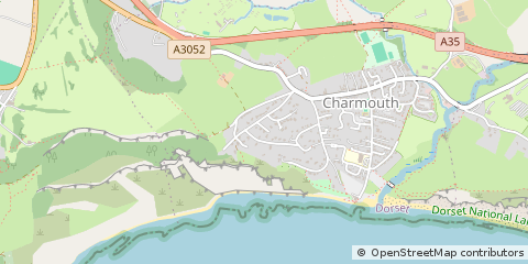 Map of Charmouth, Dorset
