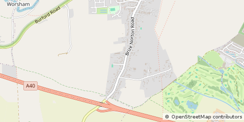 Map of Witney, Oxfordshire