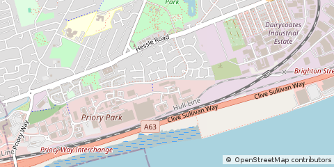 Map of Hull, East Yorkshire